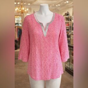 Talbots Pink Textured Women's Tunic